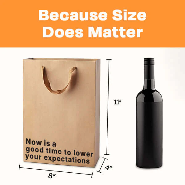"Lower your expectations" Gift Bag - Image 2